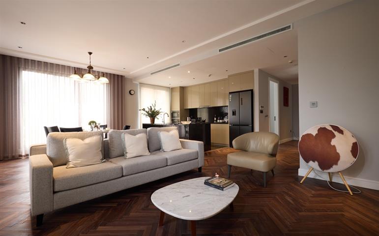 Brand new and modern 3 bedroom apartment for rent in Tay Ho, near Somerset West Point