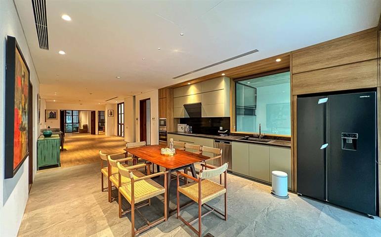 Brand new and modern 4 bedroom apartment for rent on To Ngoc Van street, Tay Ho