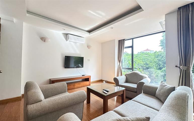 Duplex 2 bedroom apartment with nice balconies for rent on Quang Khanh street, Tay Ho