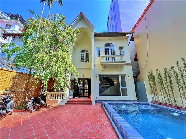 Must see !! Brand-new outdoor swimming pool Villa for rent in Tay Ho, Hanoi