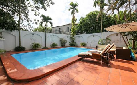 Garden and swimming pool